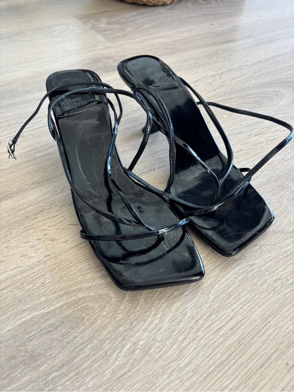 Jeffrey Campbell Fluxx Square Toe Heeled Sandals